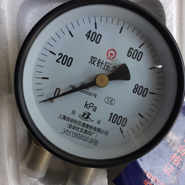 雙針雙管壓力表
