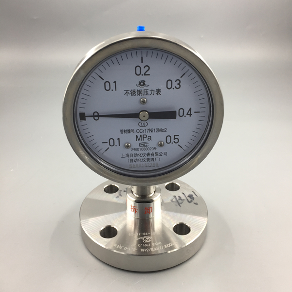 衛生(shēng)型隔膜壓力表